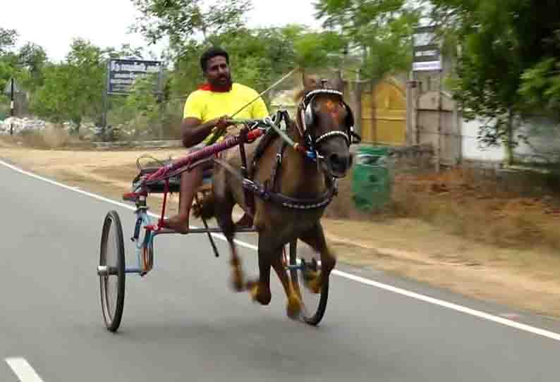 அன்னவாசலில் குதிரை வண்டி பந்தயம் வெற்றி பெற்றவர்களுக்கு பரிசு வழங்கப்பட்டது