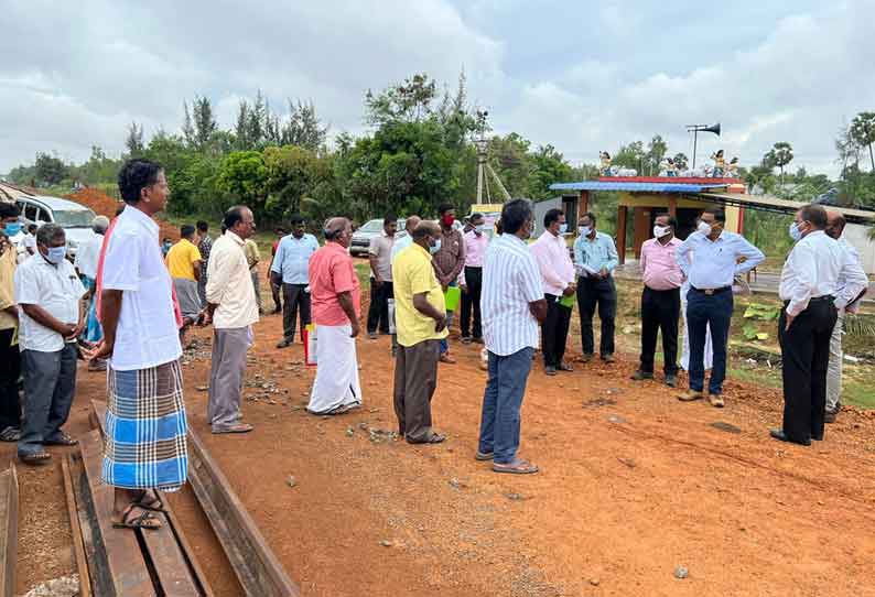 சுரங்கப்பாதை அமைப்பது குறித்து ரெயில்வே அதிகாரிகள் ஆய்வு