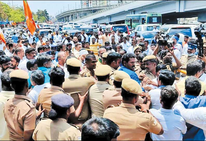 பா.ஜனதா-விடுதலை சிறுத்தைகள் கட்சிகள் பயங்கர மோதல்-கல்வீச்சு