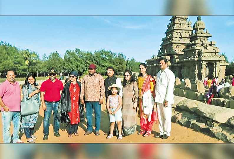 இந்தியாவில் தொழில் தொடங்க உள்ள தான்சானியா நாட்டு முதலீட்டாளர் குழுவினருடன் தூதர் மாமல்லபுரம் வருகை