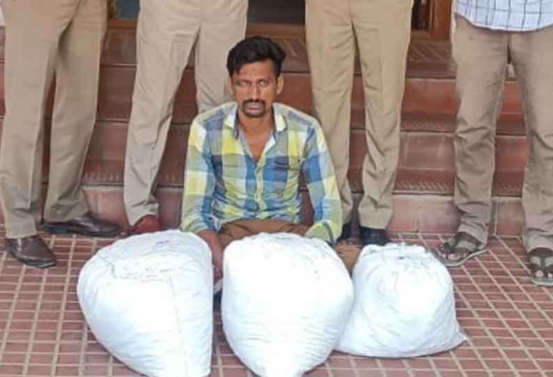 26 கிலோ கஞ்சா பறிமுதல் வாலிபர் கைது