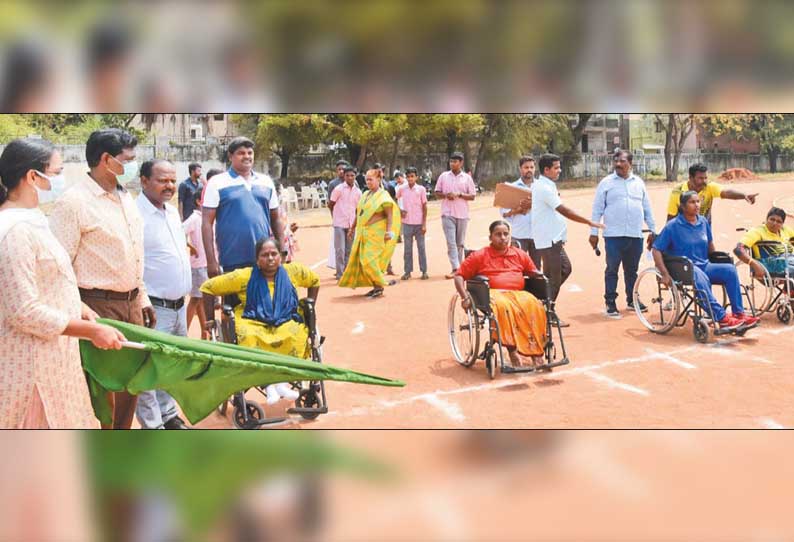 மாற்றுத்திறனாளிகளுக்கான விளையாட்டு போட்டிகள் - கலெக்டர் தொடங்கிவைத்தார்