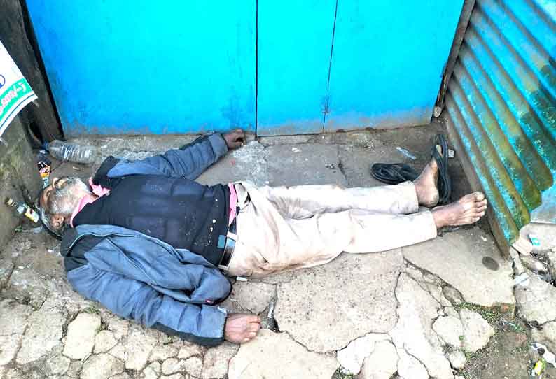 கோத்தகிரியில் குடிபோதையில் தவறி விழுந்தவர் சாவு