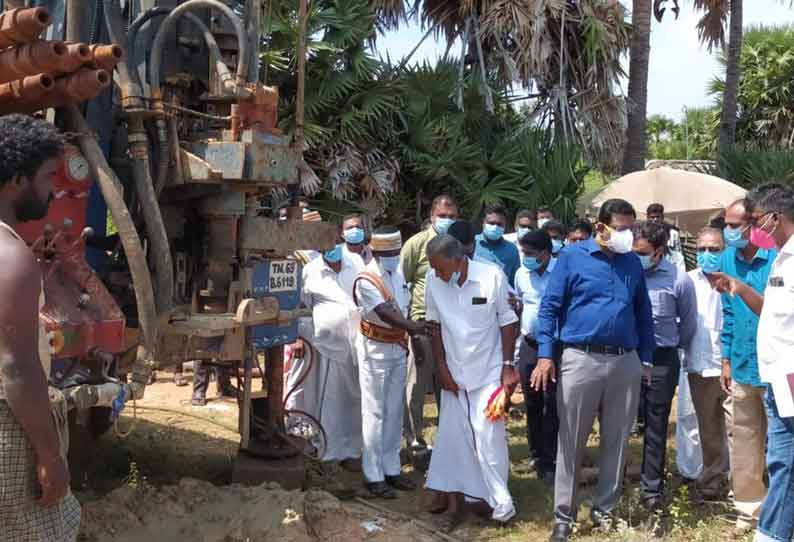 குடிநீ்ர் பணிகள் குறித்து கலெக்டர் ஆய்வு