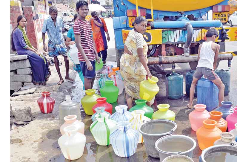 திருப்பூரில் நிலவும் குடிநீர் தட்டுப்பாடு