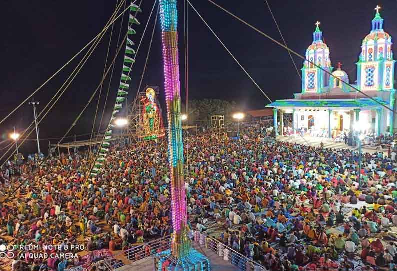 உவரி புனித அந்தோணியார் ஆலய திருவிழா சிறப்பு ஆராதனை