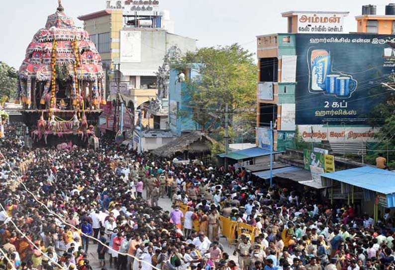 திருச்செந்தூர் சுப்பிரமணிய சுவாமி  கோவில் மாசித் திருவிழா தேரோட்டம்