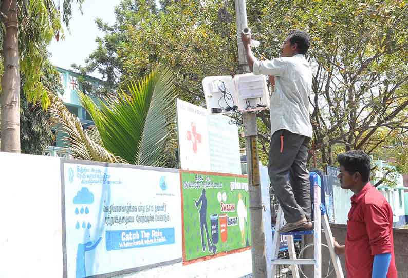 கிருஷ்ணகிரி நகராட்சியில் இன்று வாக்குப்பதிவு 12 பதற்றமான வாக்குச்சாவடிகளில் கண்காணிப்பு கேமராக்கள்