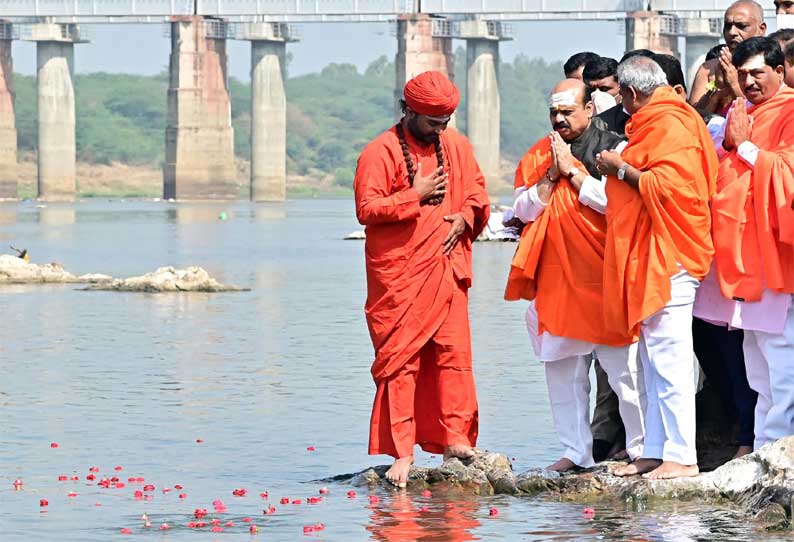 துங்கபத்ரா ஆற்றங்கரையை புனரமைக்கும் ‘துங்கபத்ரா ஆரத்தி’ திட்டம் - பசவராஜ் பொம்மை தொடங்கி வைத்தார்