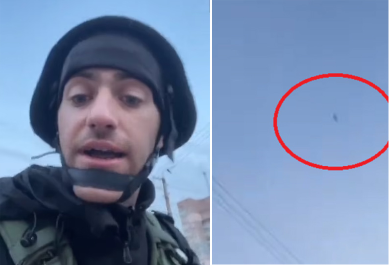 உக்ரைன்: நேரடி ஒளிபரப்பில் பத்திரிகையாளரின் தலைக்கு மேல் பறந்து சென்ற “சூப்பர்சோனிக் ஏவுகணை”