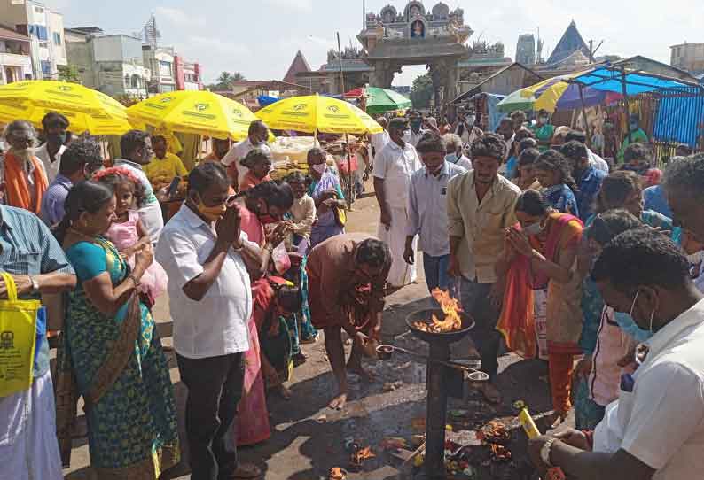 அருணாசலேஸ்வரர் கோவிலில் 3 நாட்கள் சாமி தாிசனம் செய்ய தடை