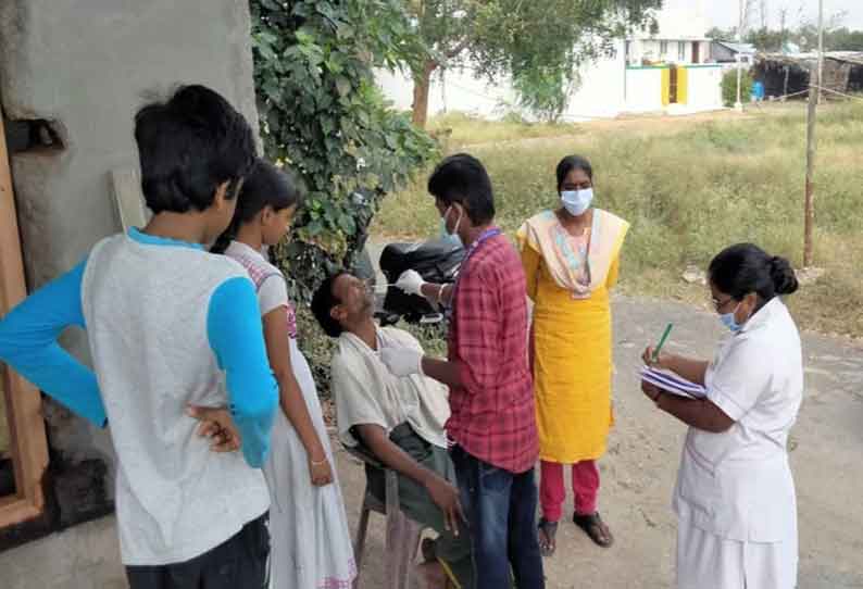 சுல்தான்பேட்டை ஒன்றியத்தில் கொரோனா பரிசோதனை தீவிரமாக நடைபெற்றது.