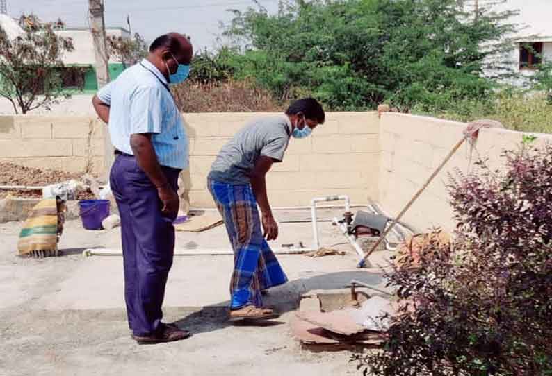 டெங்கு தடுப்பு நடவடிக்கையை அதிகாரி ஆய்வு