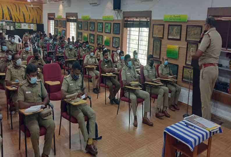 வனப்பணியாளர்களுக்கு காட்டுத்தீ தடுப்பு மேலாண்மை பயிற்சி