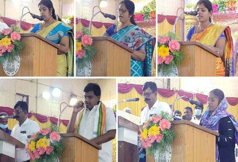 செங்கல்பட்டு, காஞ்சீபுரம் மாவட்டங்களில் நகராட்சி கவுன்சிலர்கள் பதவியேற்பு