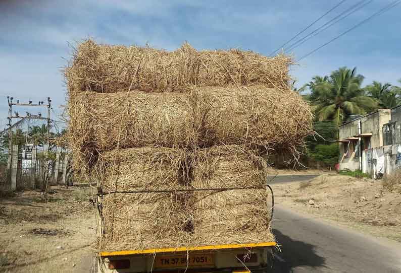 வைக்கோல் விலை கிடுகிடு உயர்வு