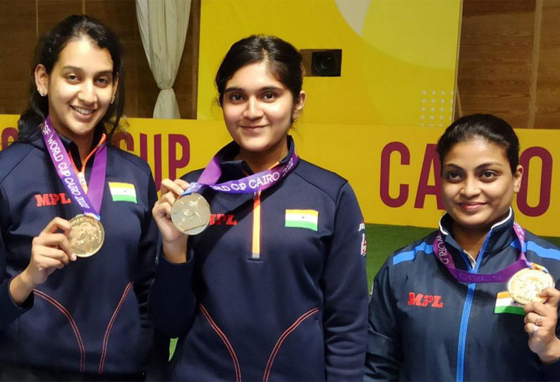 ISSF World Cup 2022 | Indian women's team wins air pistol gold in Cairo ...