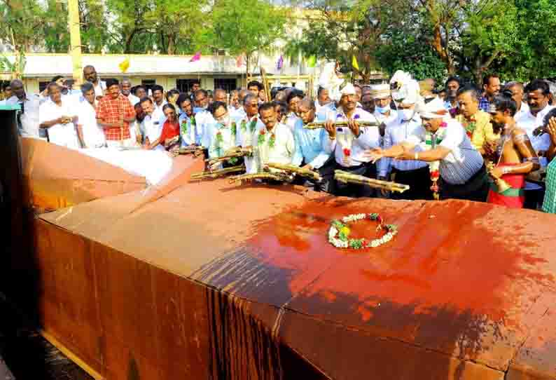 படமாத்தூர் சக்தி சர்க்கரை ஆலையில் கரும்பு அரவை தொடக்கம்