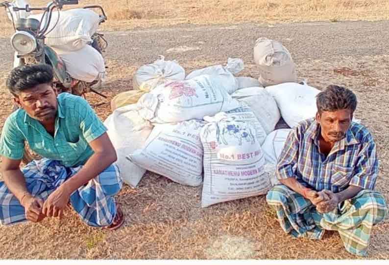 கேரளாவுக்கு கடத்த முயன்ற 1 டன் ரேஷன் அரிசி பறிமுதல்