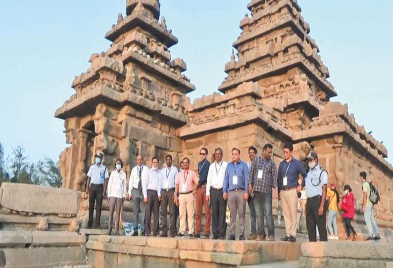 தேசிய பேரிடர் மேலாண்மை குழுவினர் புராதன சின்னங்களை பார்வையிட்டனர்