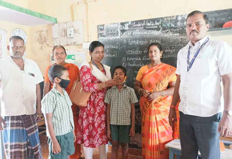 ரங்காபுரம் தொடக்கப்பள்ளி மாணவர்களுக்கு குடற்புழு நீக்க மாத்திரை