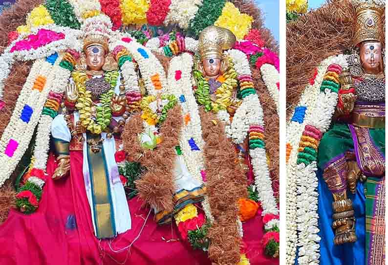 ரிஷப வாகனத்தில் சுந்தரேஸ்வரர்-மீனாட்சி அம்மன்