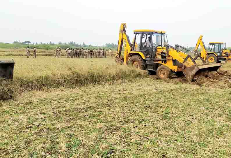 120 ஏக்கர்  ஏரி நிலம் மீட்பு