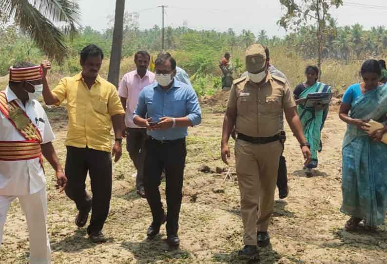 வாணியம்பாடி தொகுதியில் நடைபெறும்  வளர்ச்சித் திட்ட பணிகளை கலெக்டர் ஆய்வு