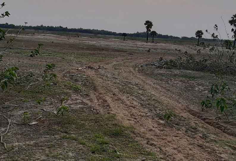 சேதுபாவாசத்திரம் கடைமடை பகுதியில் வறண்டு கிடக்கும் ஏரி, குளங்கள்