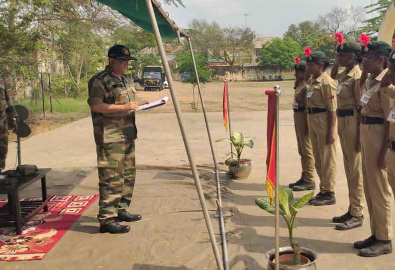 தேசிய மாணவர் படை மாணவர்களுக்கு ‘பி சான்றிதழ் பெறுவதற்கான செய்முறை தேர்வு