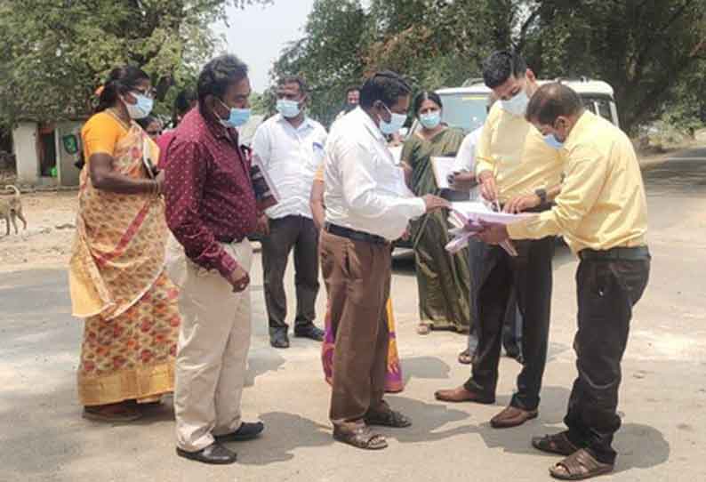 மொட்டலூர் ஊராட்சியில் திட்டப்பணிகளை கூடுதல் கலெக்டர் நேரில் ஆய்வு