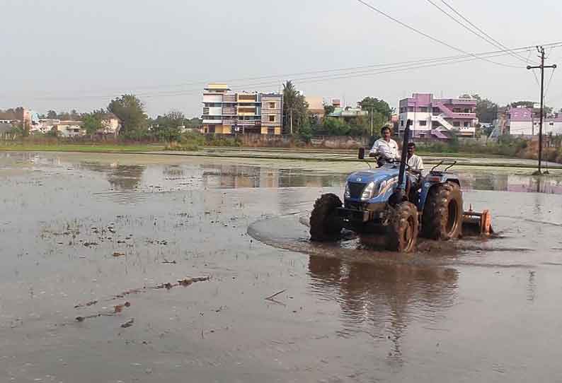 கோடை நெல் சாகுபடி பணியில் விவசாயிகள் தீவிரம்