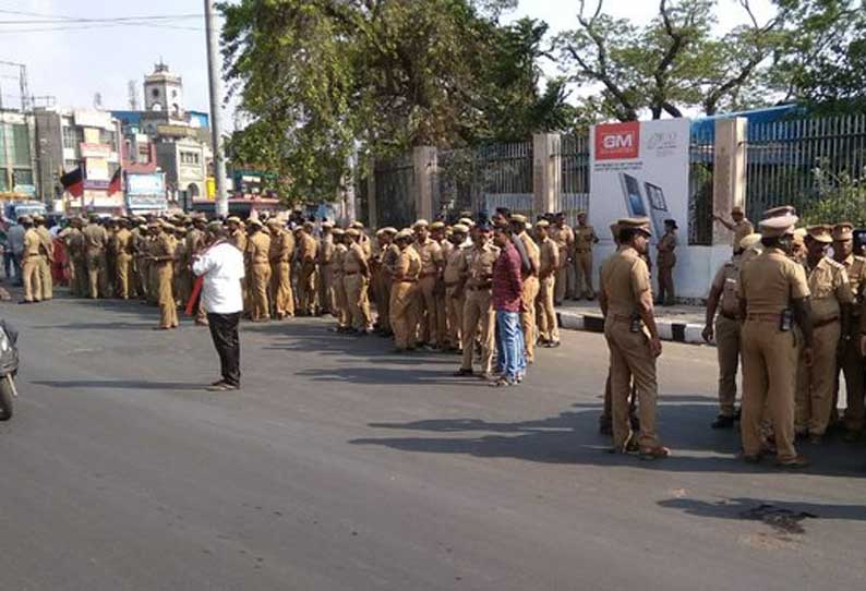 இன்று தொடங்கும் வேலைநிறுத்தம்: தமிழகத்தில் ஒரு லட்சம் போலீசார் பாதுகாப்பு