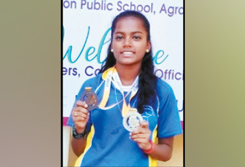 தேசிய அளவிலான போட்டியில் காஞ்சீபுர மாணவிக்கு வெள்ளிப்பதக்கம்