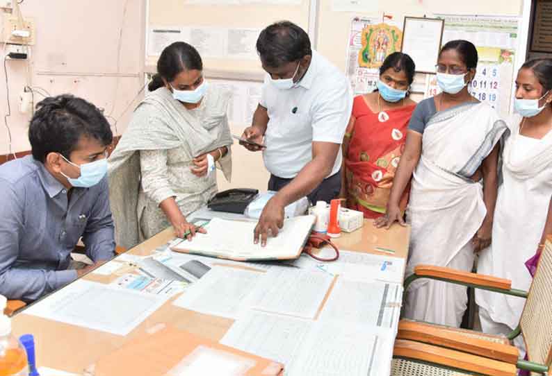 நஞ்சப்பா சாலையில் உள்ள நகர் நல மையத்தில் மாநகராட்சி ஆணையாளர் ராஜகோபால் சுன்கரா  நேரில் சென்று பார்வையிட்டு ஆய்வு செய்தார்