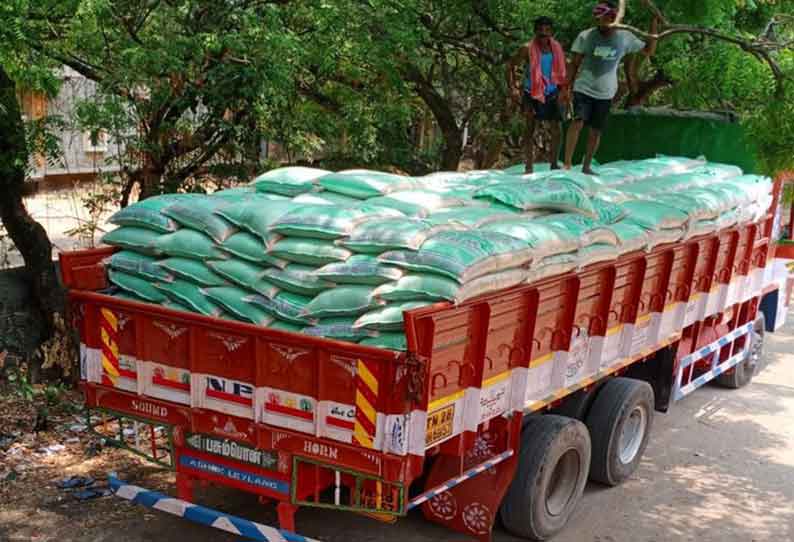 பொள்ளாச்சி அருகே கேரளாவுக்கு கடத்த முயன்ற 19 டன் ரேஷன் அரிசி பறிமுதல்