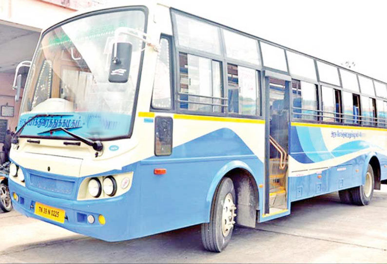 சாலை விபத்தில் காயம் அடைந்தவருக்கு நஷ்டஈடு வழங்காததால் அரசு பஸ் ஜப்தி