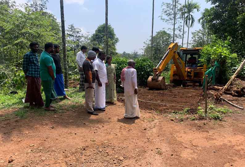 மச்சிக்கொல்லி பேபி நகர் இடையே சாலை அமைக்கும் பணி தொடக்கம்