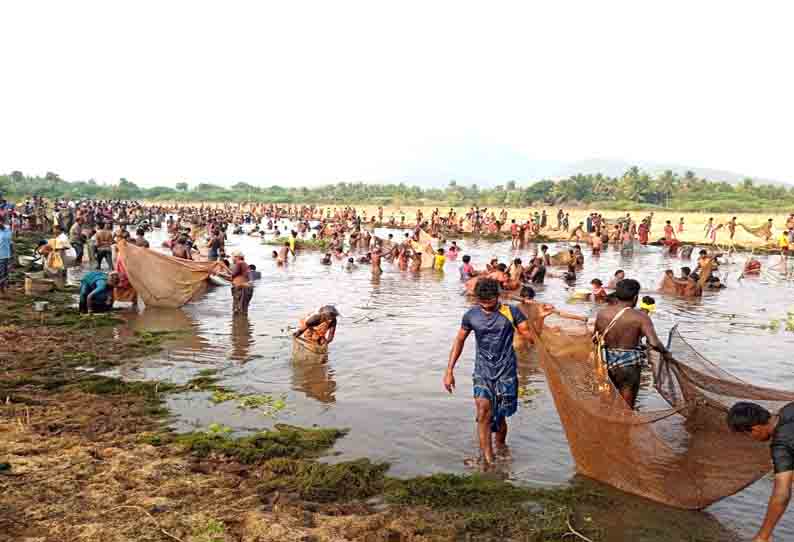 களை கட்டிய மீன்பிடி திருவிழா