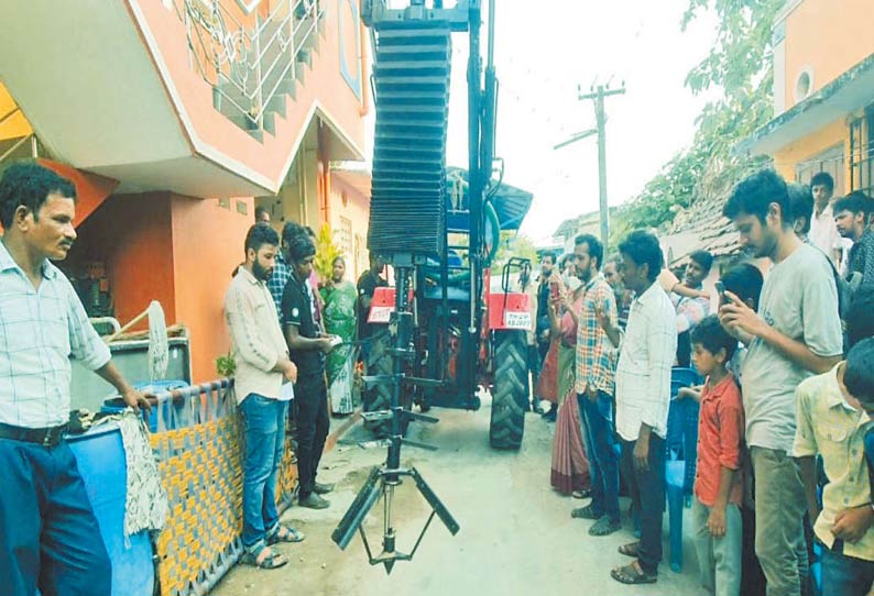 கழிவுநீர் தொட்டியை சுத்தம் செய்ய ஐ.ஐ.டி. மாணவர்கள் கண்டுபிடித்த நவீன கருவி