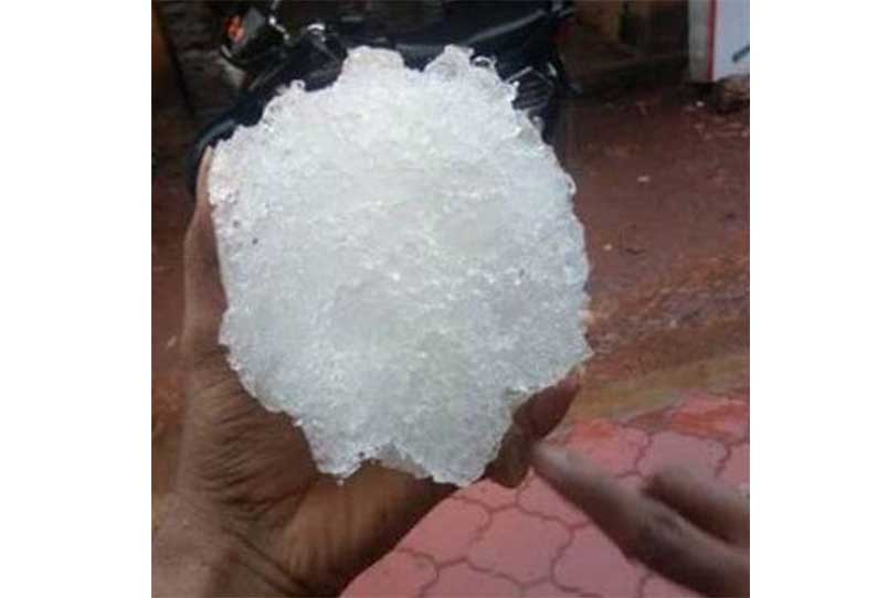 கோலார் மாவட்டத்தில் ஆலங்கட்டி மழை