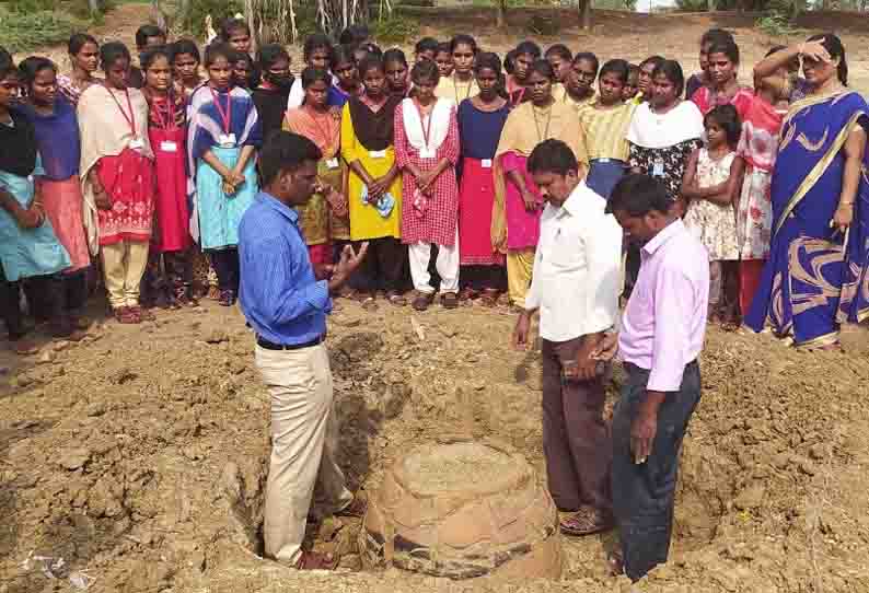 வரலாற்றுத்துறை மாணவர்களுக்கு தொல்லியல் களப்பயிற்சி