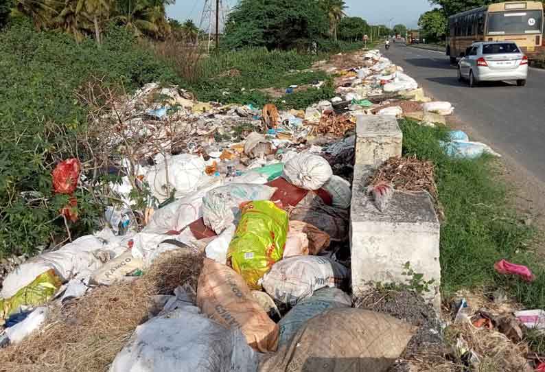 சுத்தம் செய்த இடத்தில் மீண்டும் குப்பைகள் கொட்டும் அவலம்