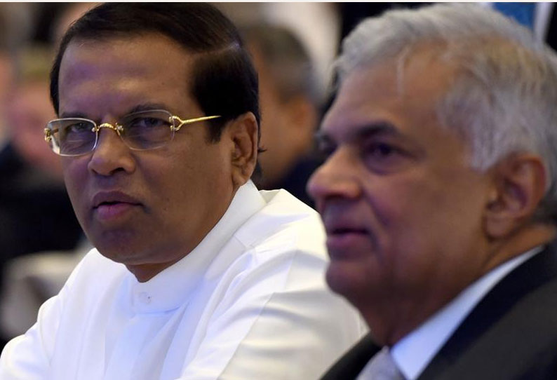 Mantan Presiden Sri Lanka Partai Sri Lanka mendukung Perdana Menteri Ranil Wickrakasinghe ||  Sirisena Mendukung Perdana Menteri Baru Sri Lanka Ranil Wickremesinghe