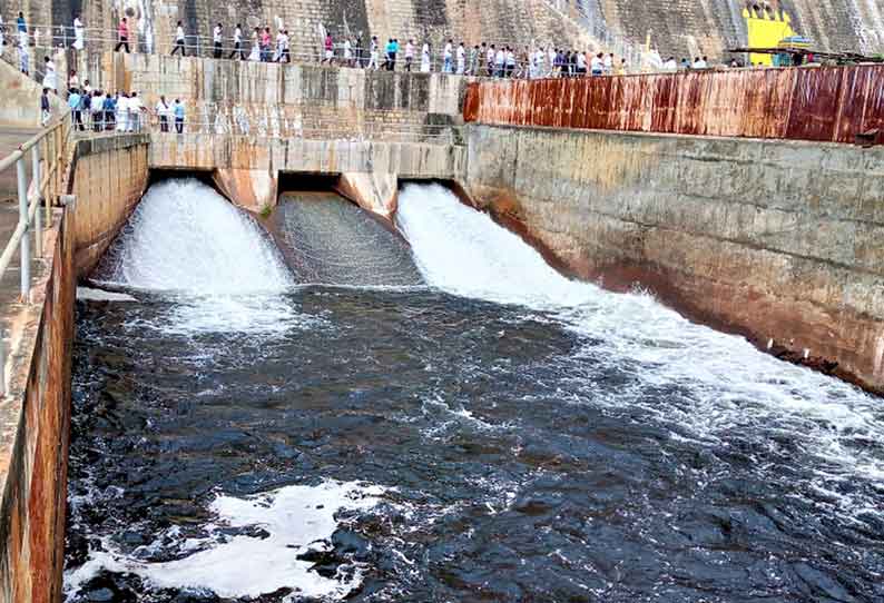 அமராவதி அணையில் இருந்து பாசனத்திற்கு தண்ணீர் திறப்பு