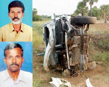 சங்கரன்கோவில் அருகே கார்–மோட்டார் சைக்கிள் மோதல்; 2 பேர் பலி டிரைவர் கைது