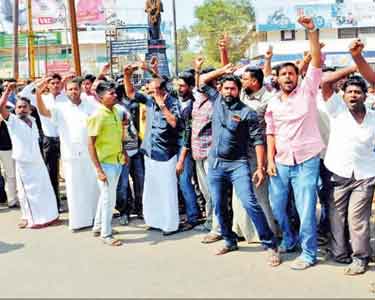 காரைக்குடி, சிங்கம்புணரி பகுதிகளில் ஜல்லிக்கட்டுக்கு ஆதரவாக இளைஞர்கள் போராட்டம்