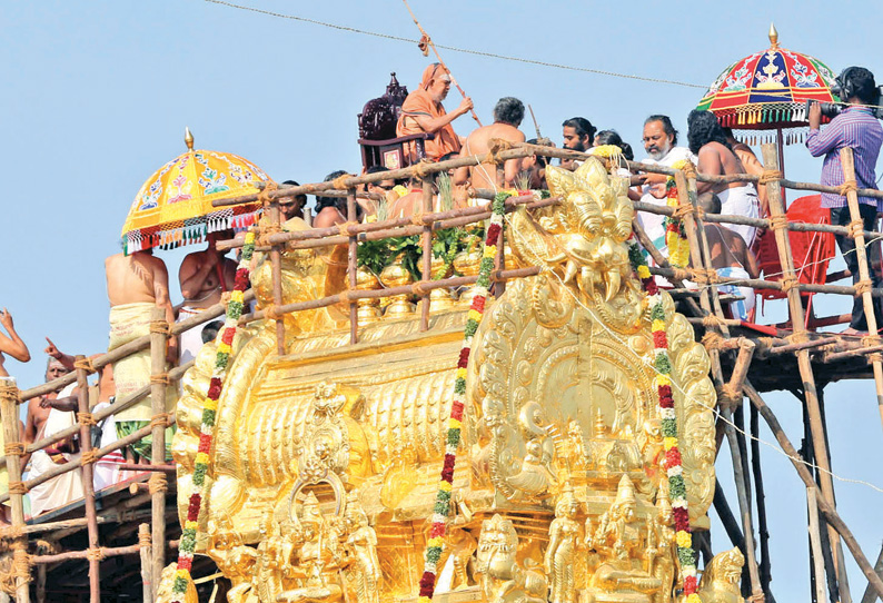 காஞ்சீபுரம் காமாட்சியம்மன் கோவில் கும்பாபிஷேகம் லட்சக்கணக்கான பக்தர்கள் சாமி தரிசனம்