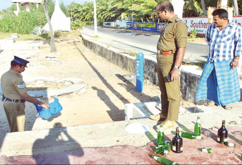 சங்குத்துறை கடற்கரையில் மரக்கன்றுகள் நாசம்- கடைகள் சூறை போதை கும்பல் அட்டகாசம்