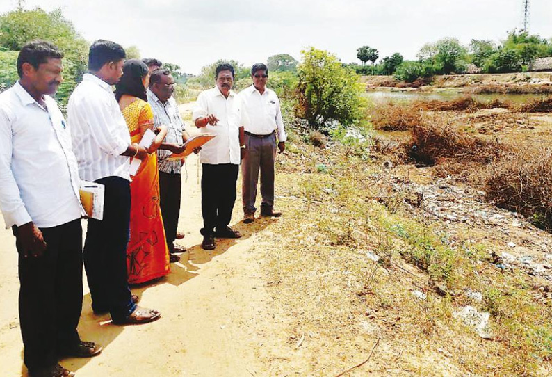 சீர்காழி பகுதியில் சீமைக்கருவேல மரங்கள் அகற்றிய இடங்களில் அதிகாரி ஆய்வு